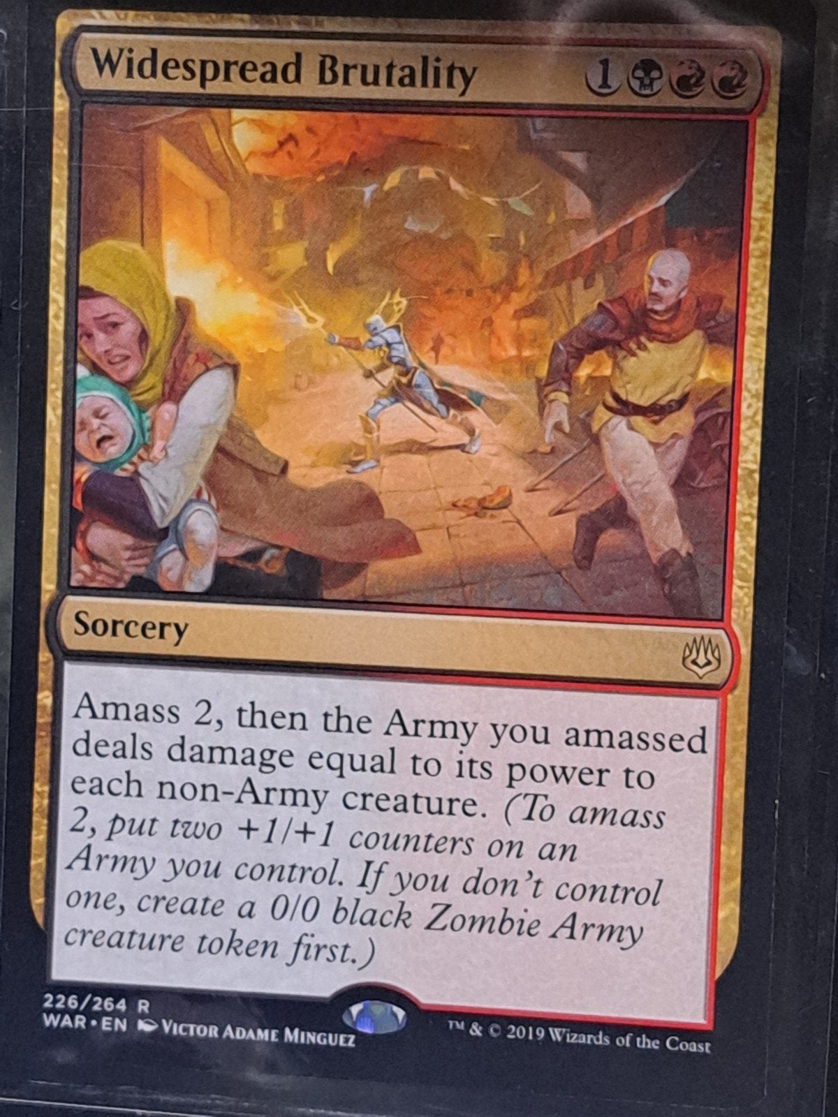 Widespread Brutality - Magic: The Gathering Kaart, Verzenden, Zo goed als nieuw, Losse kaart