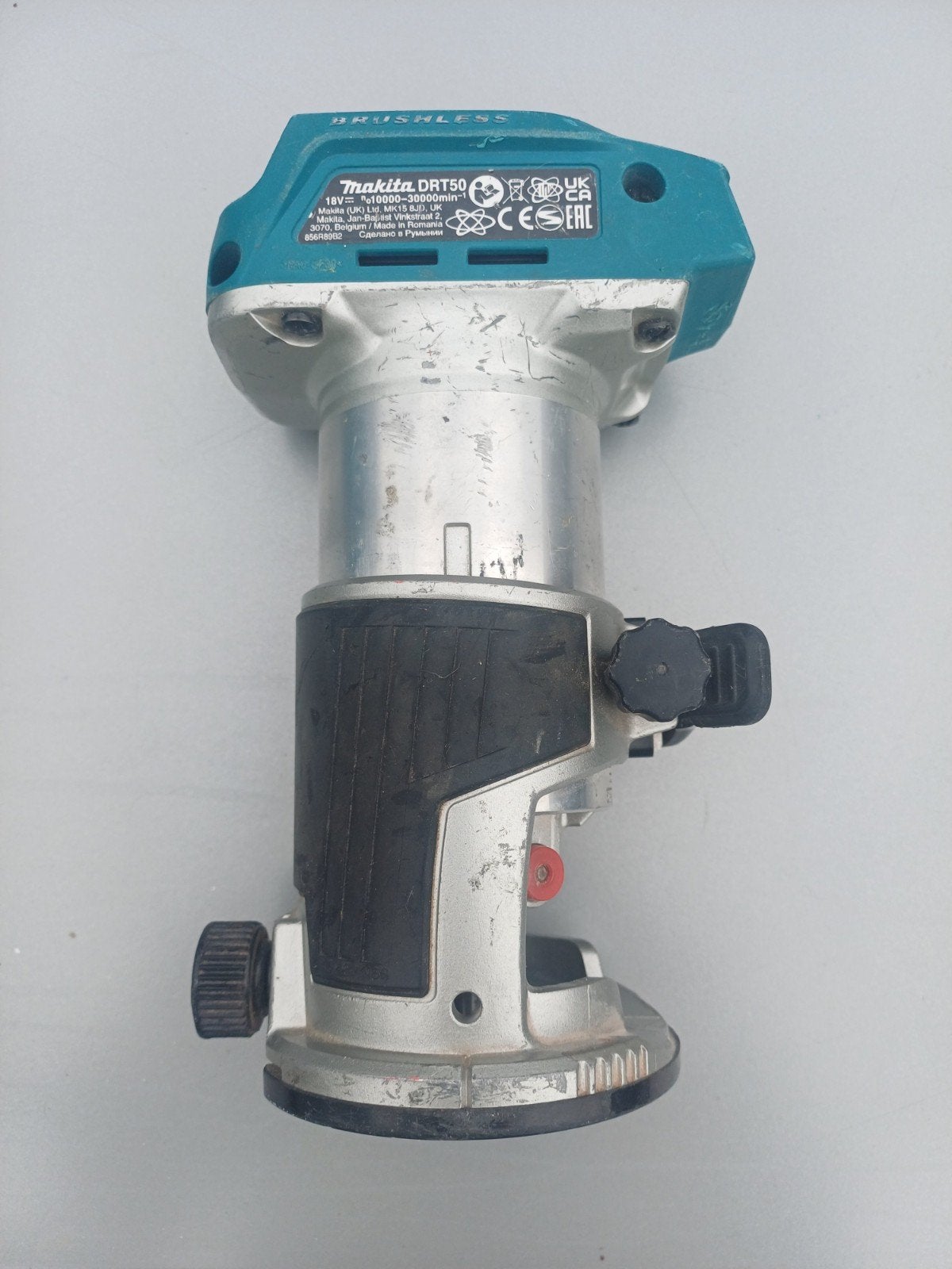 Makita DRT50 Bovenfrees - Accu - Gebruikt, Gebruikt, Accu, Ophalen of Verzenden, Makita