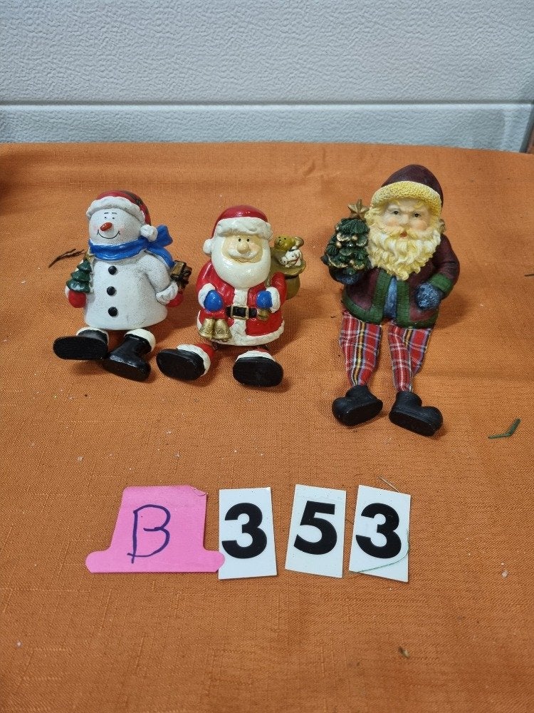 beelden kerstmannen en sneeuwpop zittend [b353], Ophalen of Verzenden, 'T Olde Gre-j, Info@toldegrej.nl, Endepoelstraat 20f Didam
