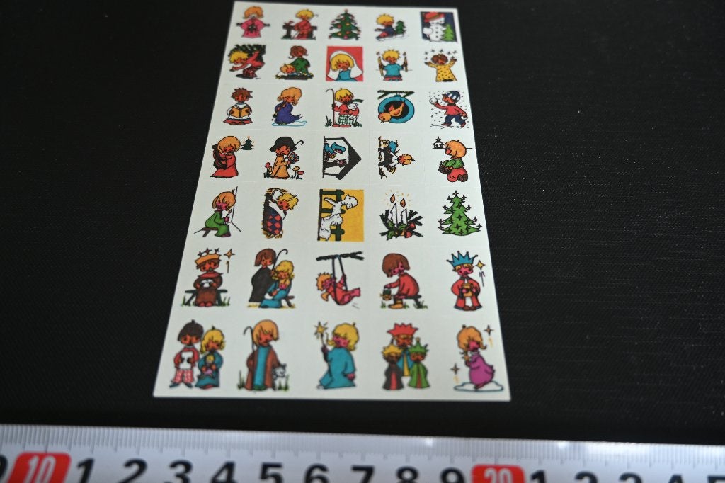 sticker set Kerst, Ophalen of Verzenden, Zo goed als nieuw