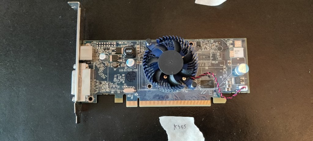 AMD Radeon HD2350 64MB HM DDR2 [K455] TV-OUT, DVI 1-6, AMD, Ophalen of Verzenden, GDDR5, Zo goed als nieuw