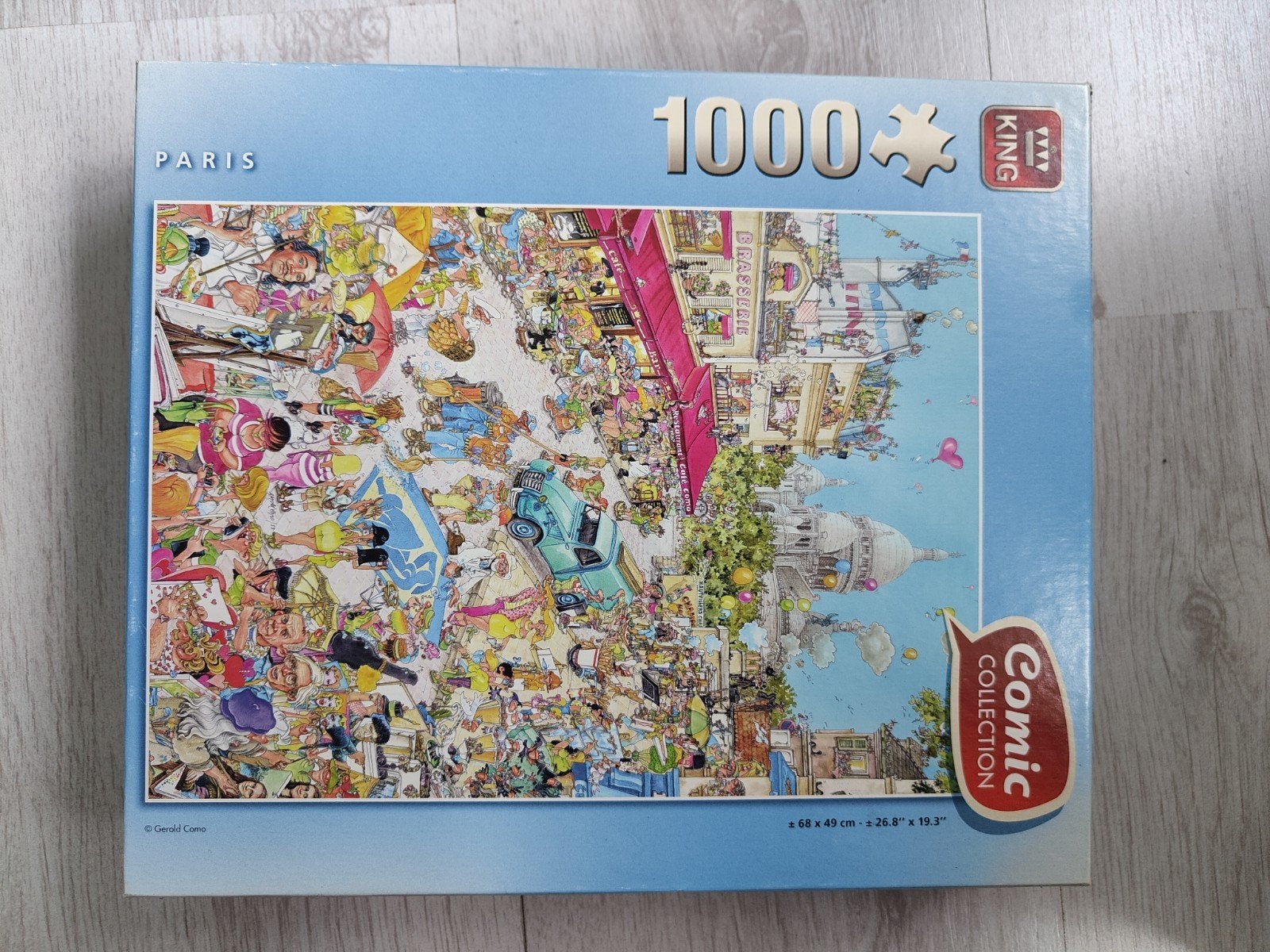 King Comic Collection Legpuzzel Parijs 1000 stukjes, Ophalen, 500 t/m 1500 stukjes, Gebruikt, Legpuzzel
