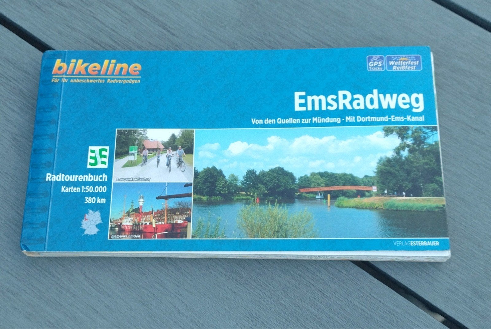 Bikeline fietsgids - EmsRadweg, Europa, Ophalen of Verzenden, Reisgids of -boek, Gelezen