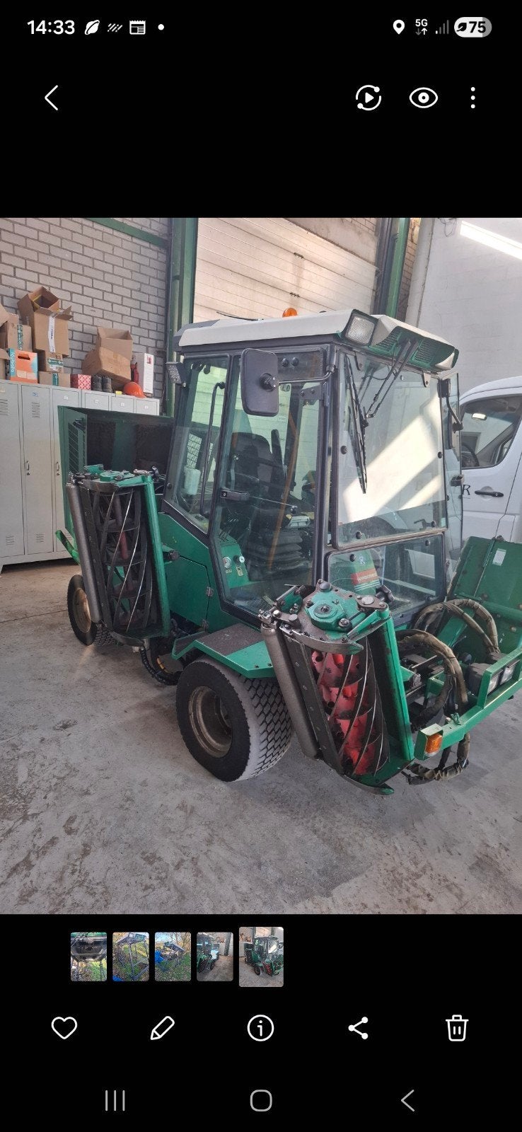 Kabine plus ramen/deuren voor Ransomes 3520, Ophalen, Gebruikt, 50 cm of meer