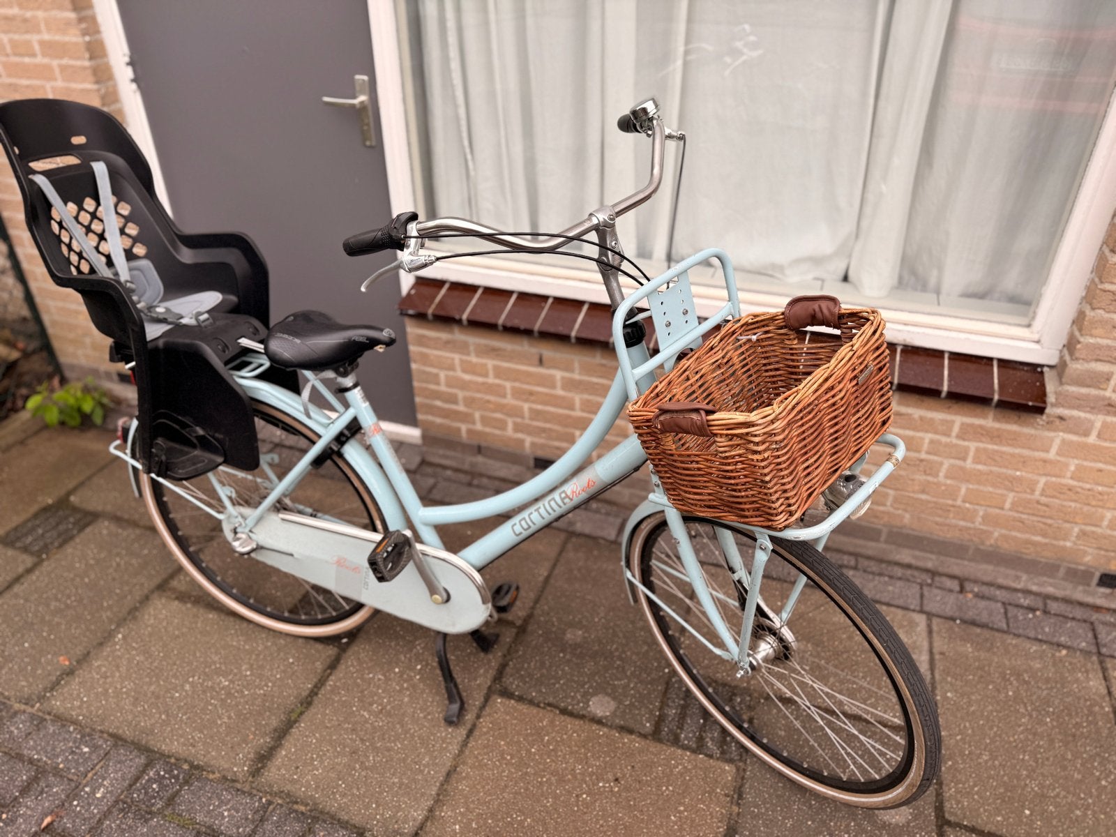 Cortina Roots Transportfiets met 2 kinderzitjes