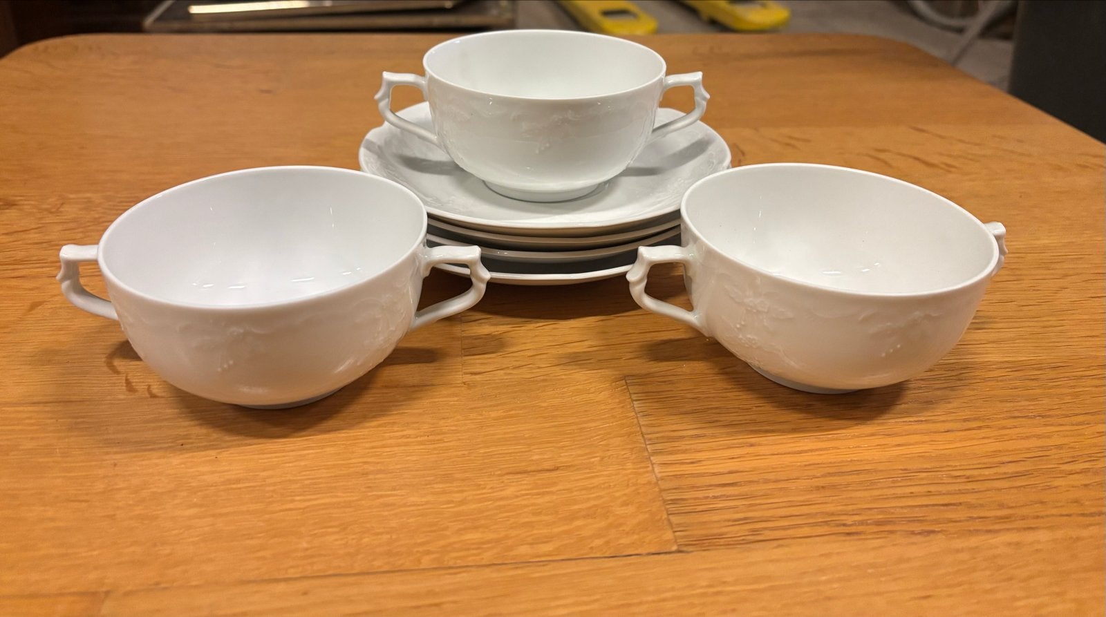Vintage Kaiser Porselein Soepkommen Set - 3 Stuks, Ophalen of Verzenden