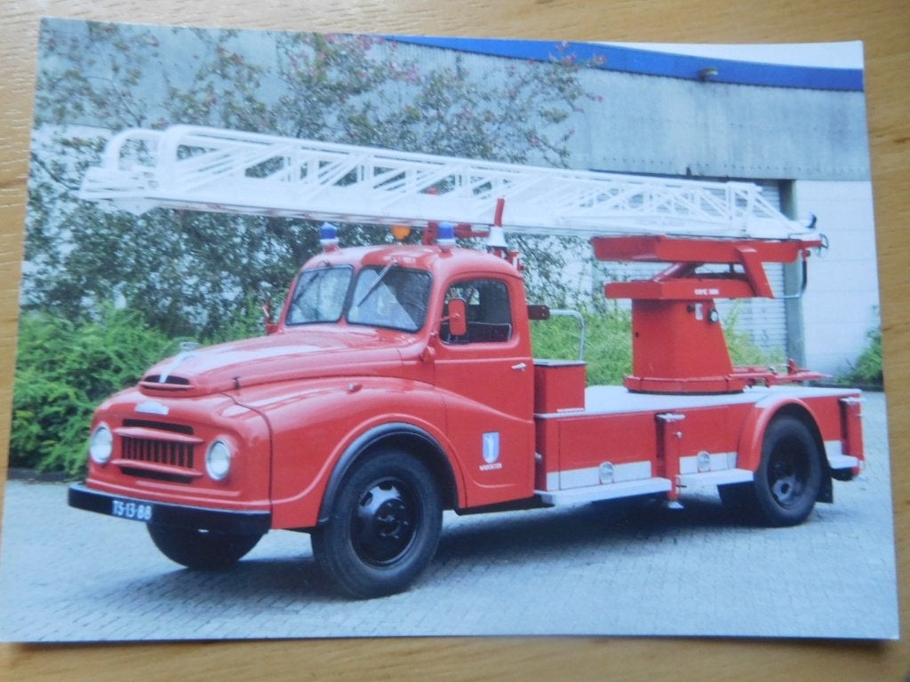 ansichtkaart brandweerauto Winschoten, Verzamelen, Verzenden, 1960 tot 1980, Ongelopen