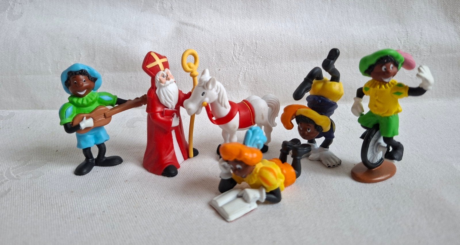 Blokker Sinterklaas met Ozosnel en 4 zwarte Pieten, Ophalen of Verzenden