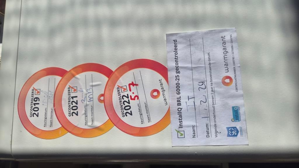 CV ketel met keurmerken, Gebruikt, 20 tot 100 liter, Aardgas, 3 t/m 5 jaar oud