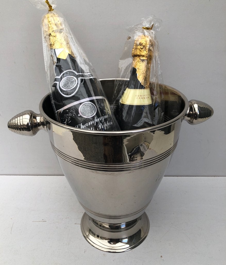 Vintage  Verzilverde  Champagne Wijnkoeler, Ophalen of Verzenden