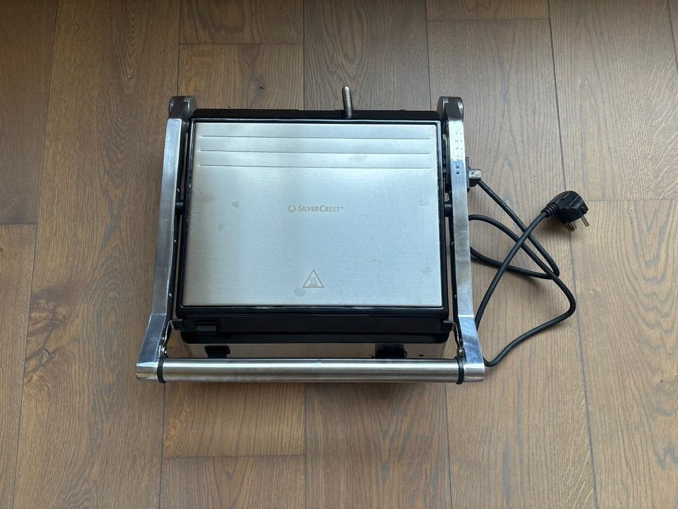 Silvercrest Contactgrill paninigrill tafelgrill, Witgoed en Apparatuur, Contactgrills, Ophalen, Uitneembare platen, Zo goed als nieuw