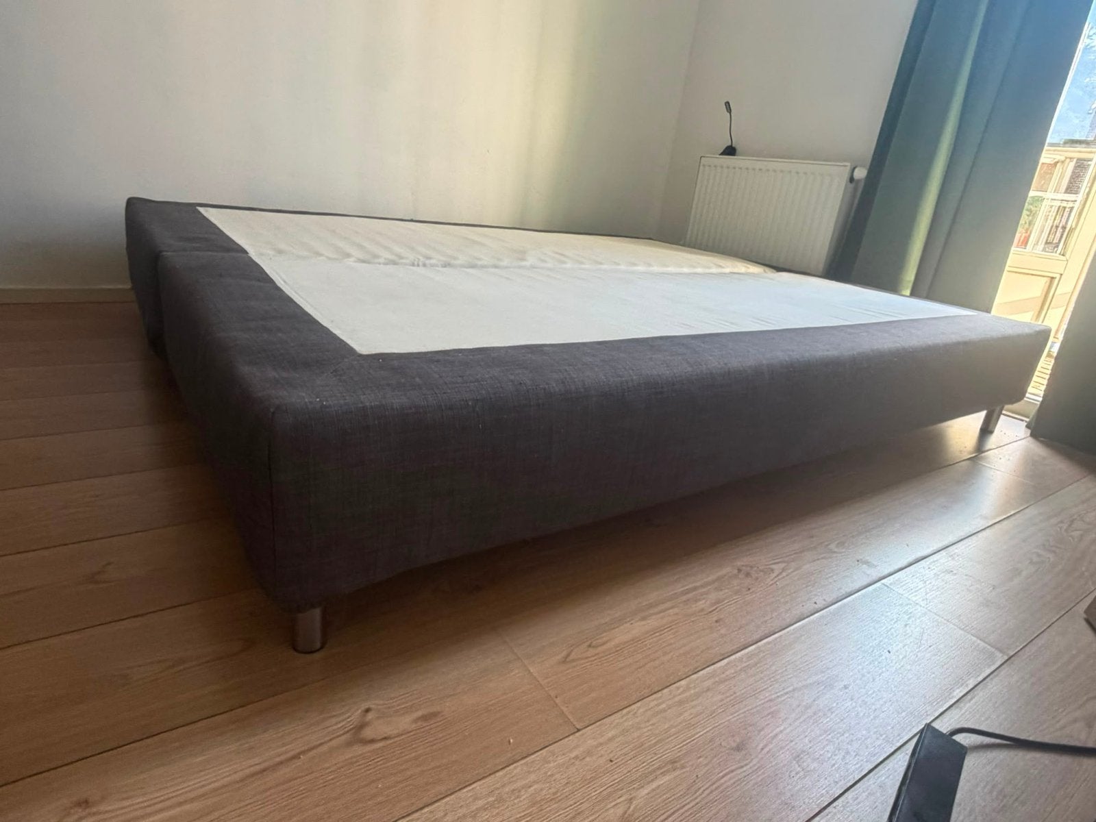 Boxspring Ikea 160x200, Huis en Inrichting, Ophalen, Zo goed als nieuw, Tweepersoons, 160 cm