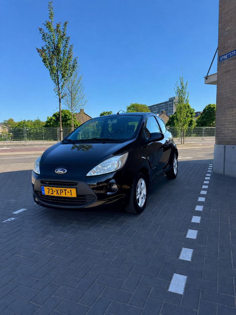 Ford Ka 1.2 69pk 2012 Zwart, Auto's, Ford, Particulier, Ka, Benzine, B, Hatchback, Handgeschakeld, Origineel Nederlands, Zwart