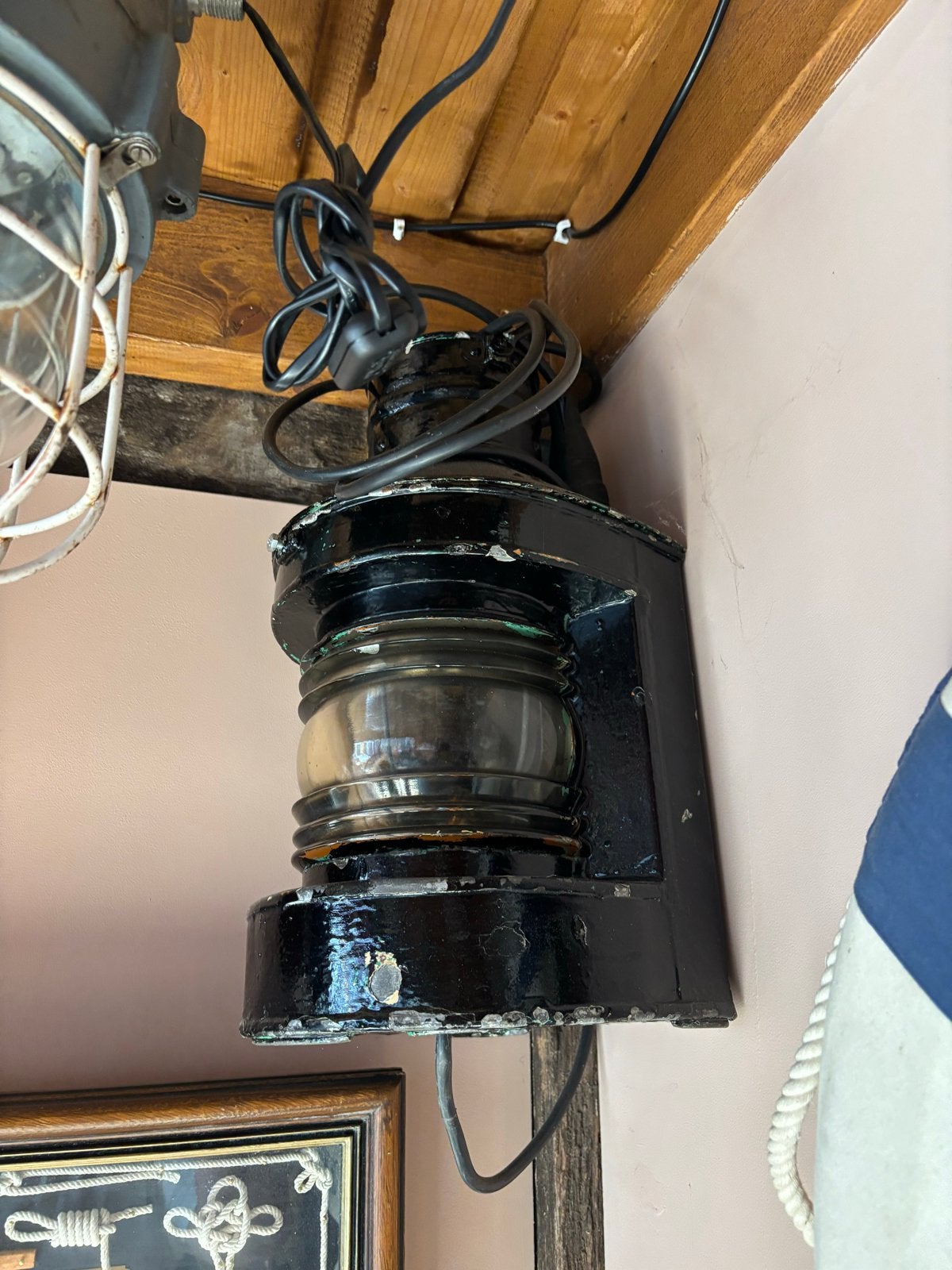 Vintage scheepslamp / navigatielamp, Ophalen of Verzenden