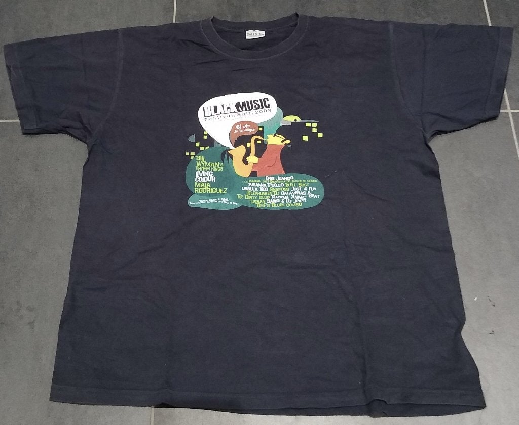 T Shirt Black Music Festival incl.Bill Wyman XXL 2009, Ophalen of Verzenden, Nieuw, Overige maten, Zwart