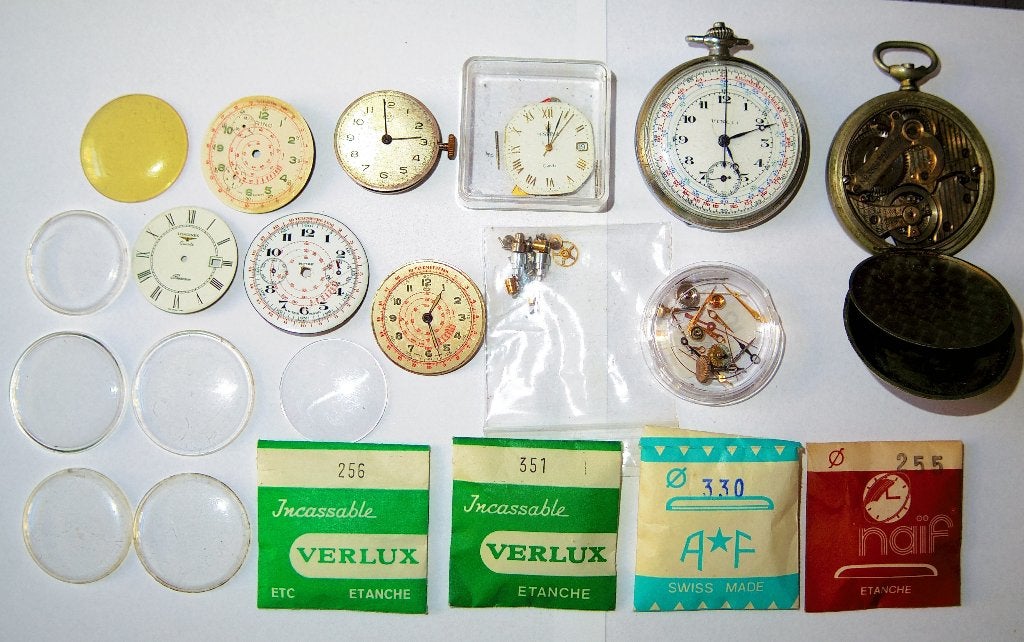Horloge onderdelen, Overige merken, Zakhorloge, Staal, Verzenden