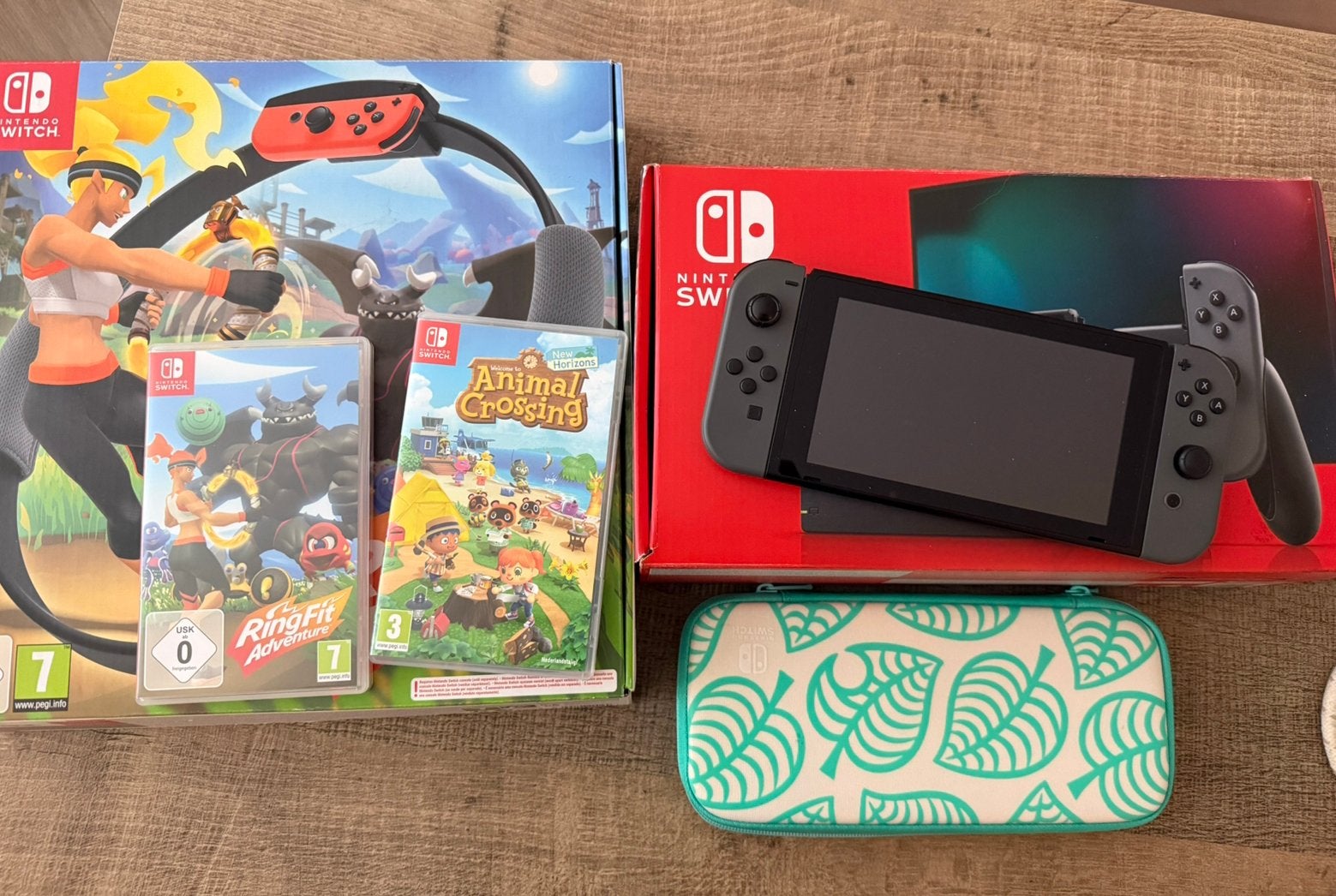 Nintendo Switch V2 met 2 spellen en accessoires, Met games, Met 2 controllers, Zo goed als nieuw, Ophalen