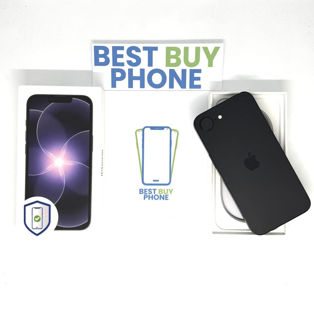 iPhone 17E 256GB zwart /krasvrij scherm /100% batt /garantie, 256 GB, Apple, Zwart, Zonder simlock