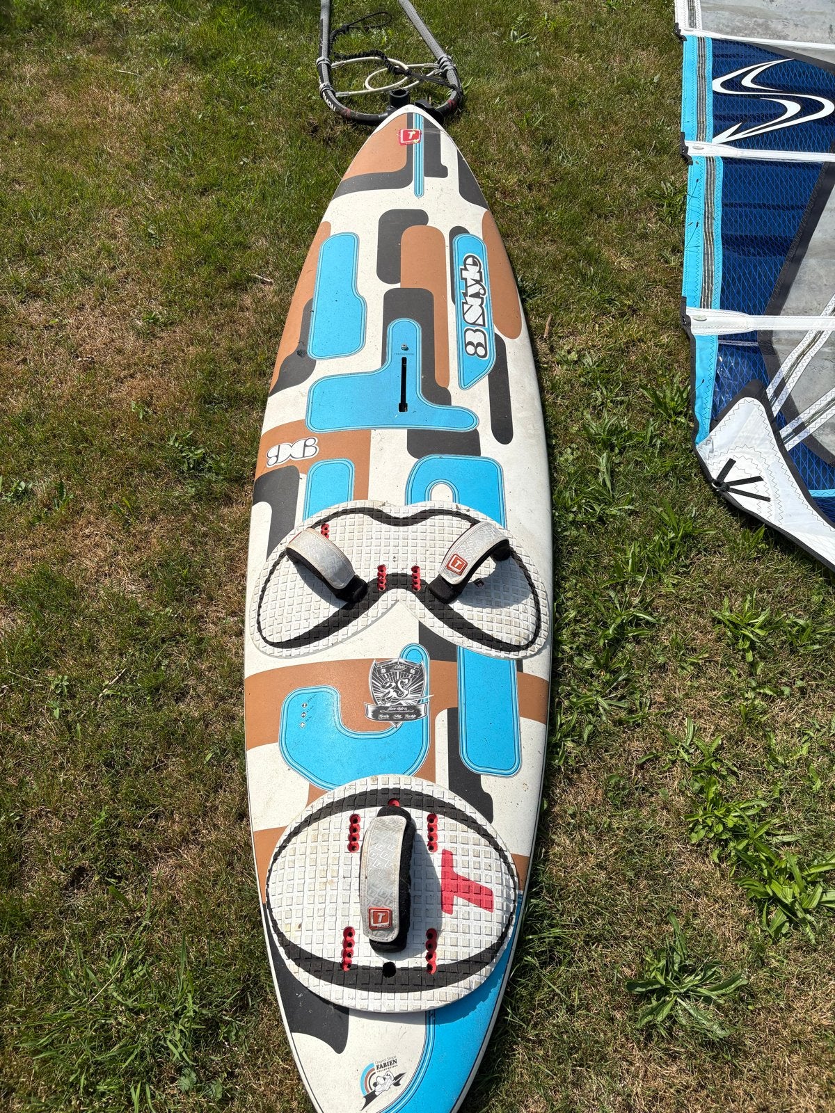 Complete windsurfset: Tabou 3S 96L met Simmer Style Icon 5.7, Watersport en Boten, Windsurfen, Ophalen, 5 tot 6.5 m², Tabou, Minder dan 250 cm
