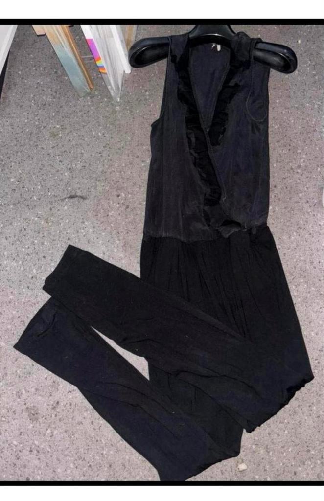 Zwarte jumpsuit twinset maat 42, Ophalen of Verzenden, Gedragen, Maat 42/44 (L), Zwart