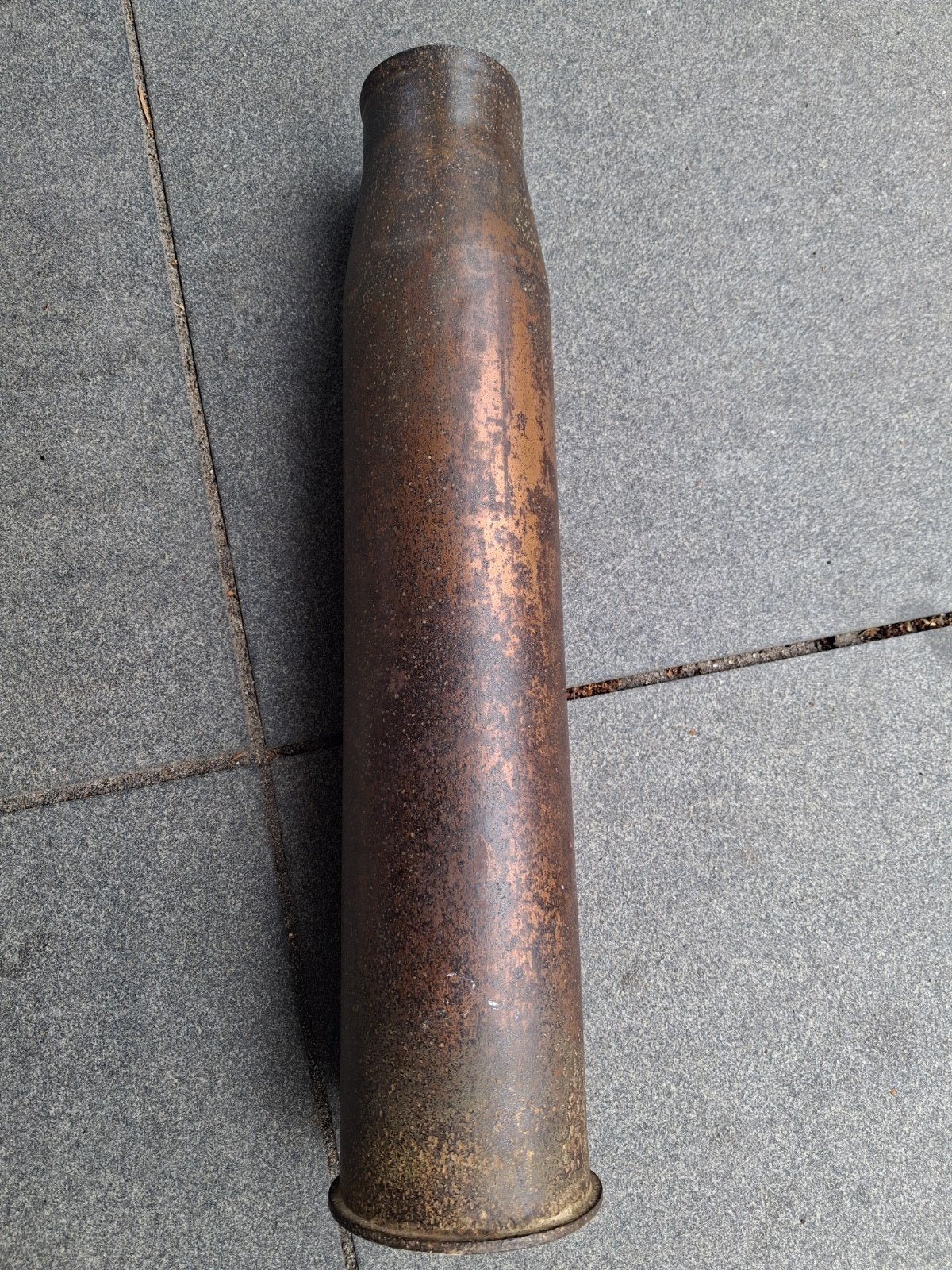 KwK40 huls Duits WW2 hulzen staal, Verzamelen, ., Ophalen of Verzenden, ., .