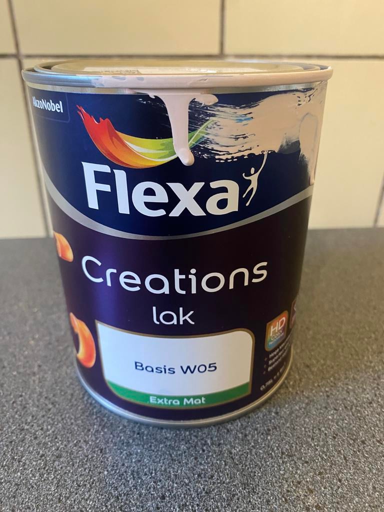 Flexa creations  , lak mat , tiny taupe, Ophalen of Verzenden, Zo goed als nieuw, Lak