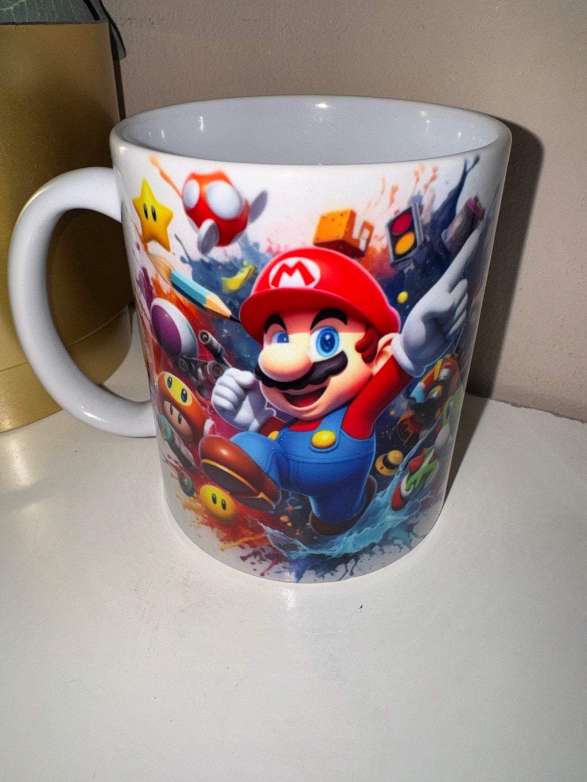 Nieuwe Super Mario Bros. Mok - Perfect voor Gamers!, Overige typen, Nieuw, Ophalen of Verzenden, Steen/keramiek
