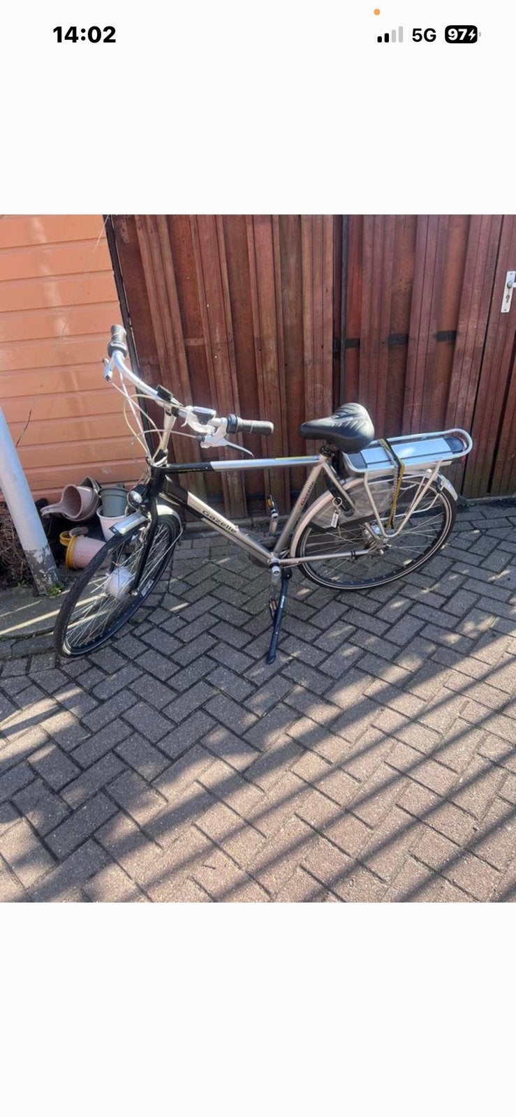 Gazelle orange  innergy goede accu /oplader, Ophalen, 53 tot 56 cm, Versnellingen, Zo goed als nieuw