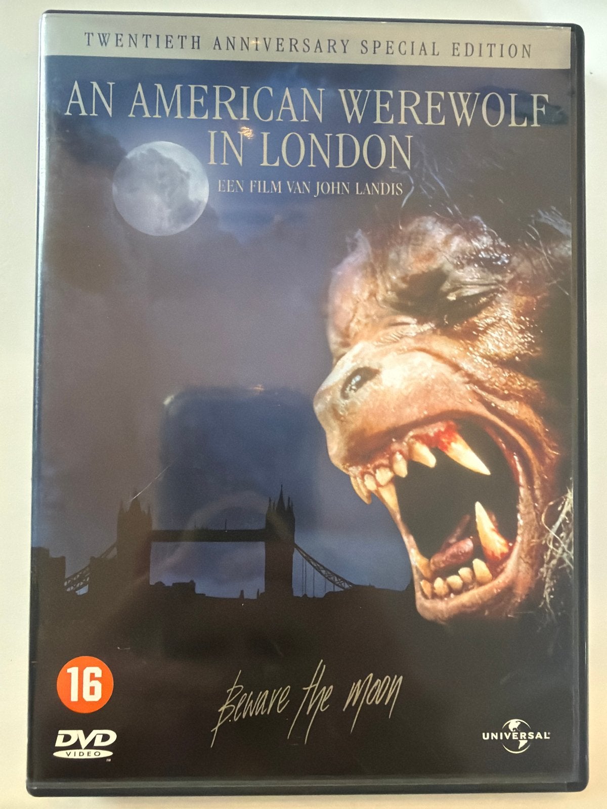 An American Werewolf in London - 20th Anniversary DVD, Vanaf 16 jaar, Nederlands, Ophalen of Verzenden, Zo goed als nieuw