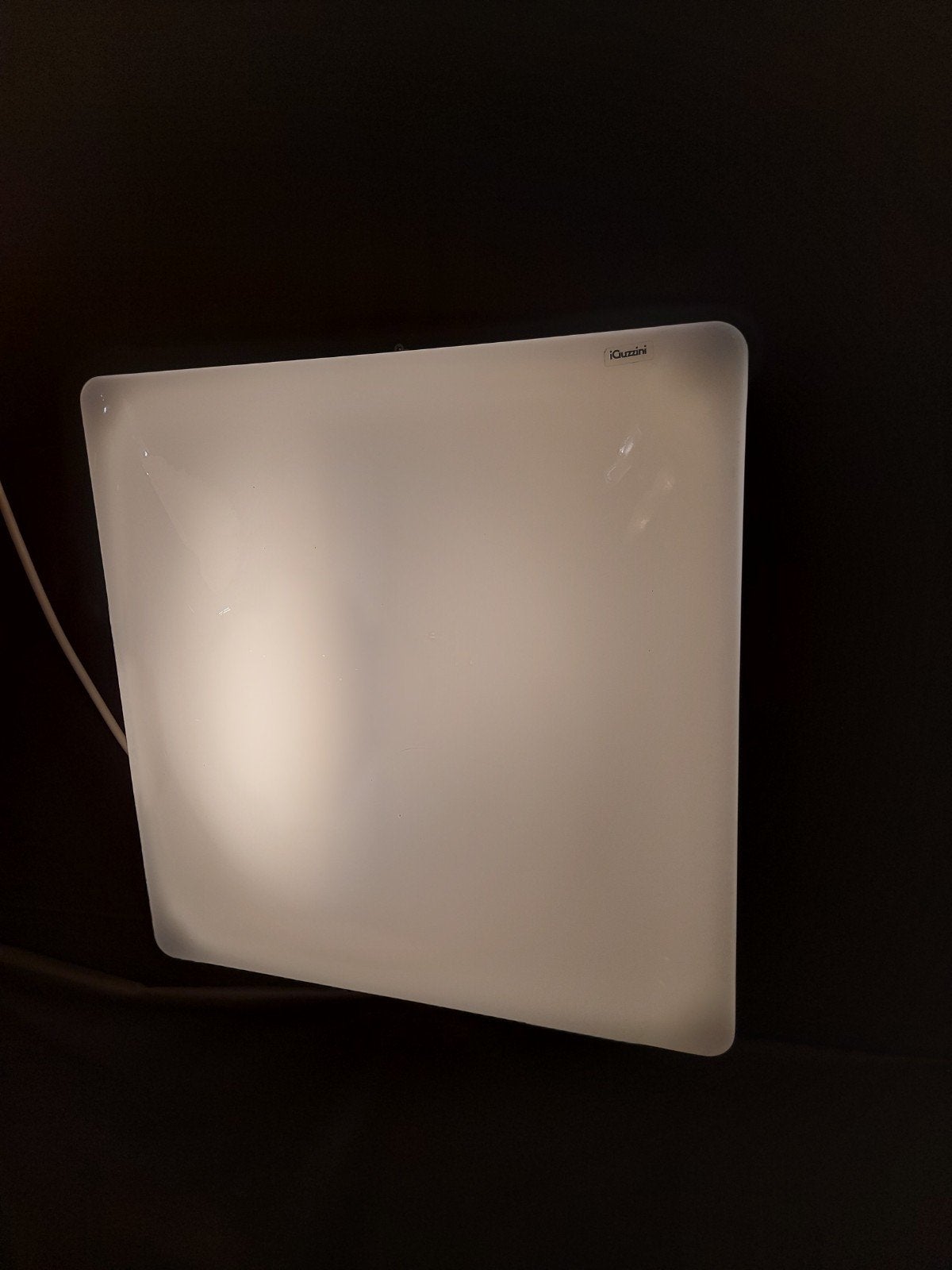 Vintage IGUZZINI wand plafondlamp plafonniere design lamp, Kunststof, ..., Wit, ...