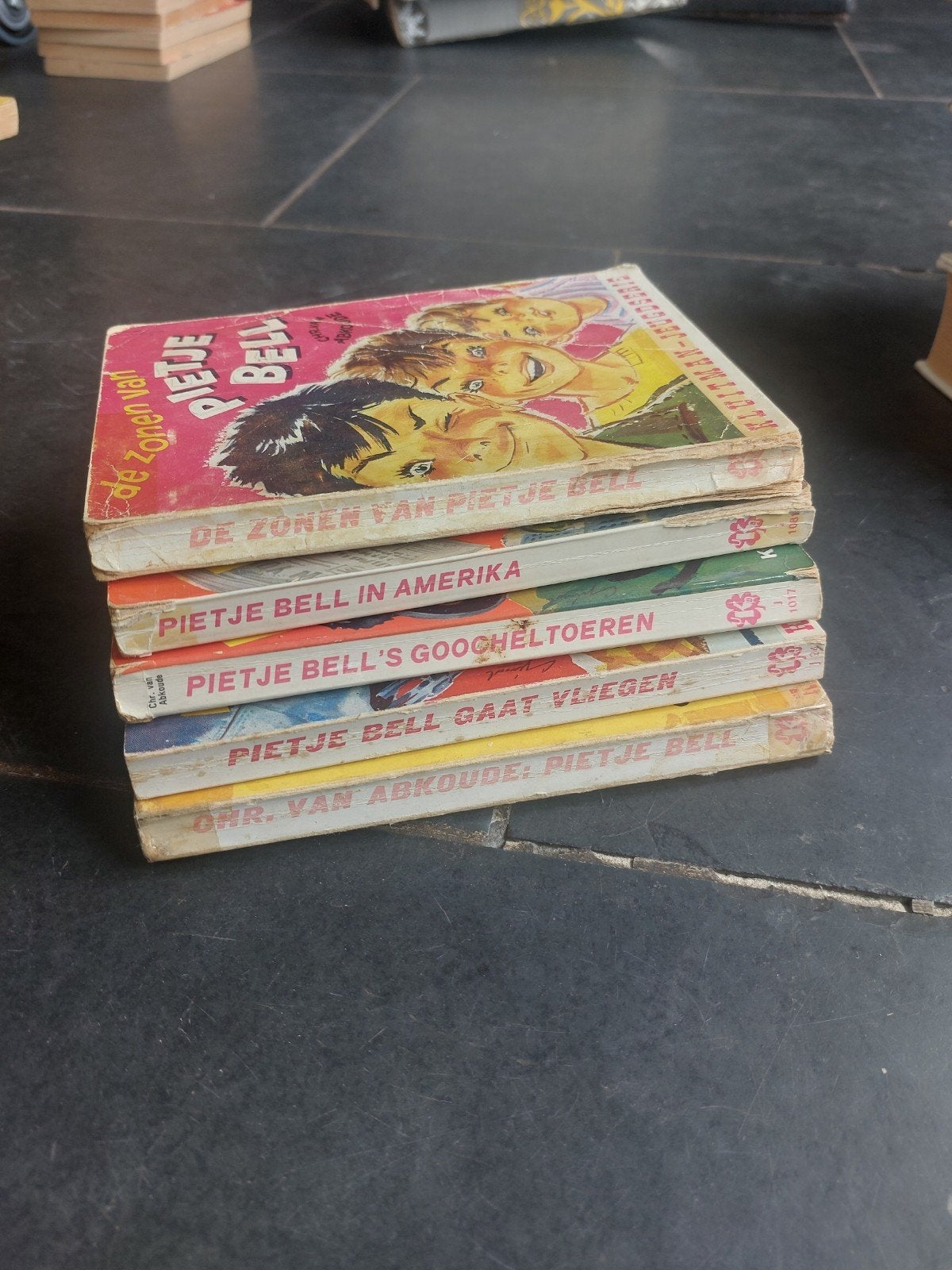 Pietje Bell Boekenreeks - 5 Delen, Ophalen of Verzenden, Gelezen, Chris van Abkoude, Fictie algemeen