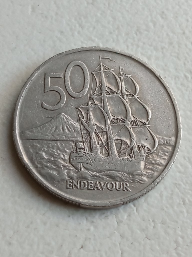 Nieuw Zeeland 50 cent 1967., Postzegels en Munten, Munten | Oceanië, Ophalen of Verzenden, Losse munt