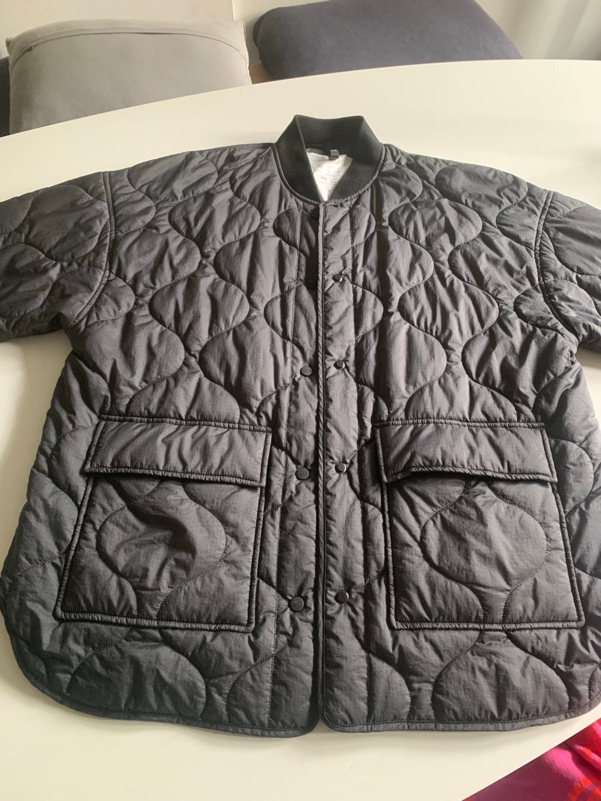 Closed tussenjas - Maat S (oversized), Ophalen of Verzenden, Zo goed als nieuw, Maat 36 (S), Zwart