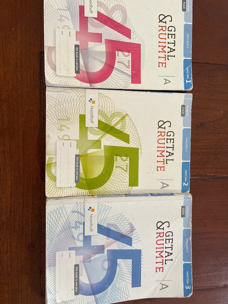 Wiskunde A getal en ruimte, Boeken, Ophalen of Verzenden, Gelezen, HAVO, Wiskunde A