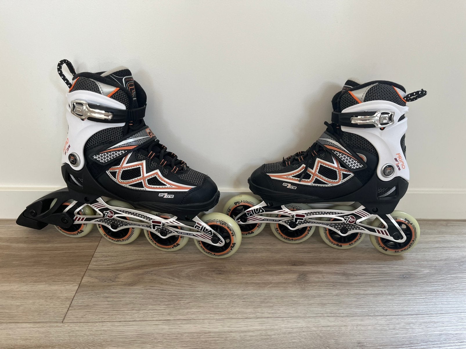 Fila PRIMO airzone  Skates maat 37 - Zwart/Oranje, Ophalen, Zo goed als nieuw, Schoenen