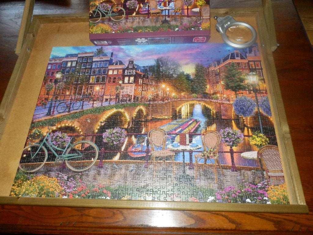Jumbo legpuzzel Amsterdam Canals 1000 stukken., Ophalen of Verzenden, 500 t/m 1500 stukjes, Zo goed als nieuw, Legpuzzel