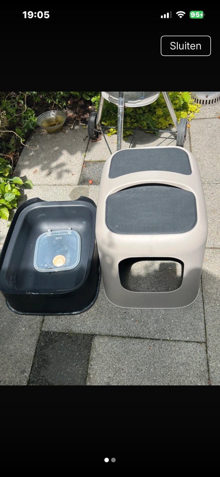 Kattenbak, Ophalen of Verzenden, Zo goed als nieuw, Gesloten