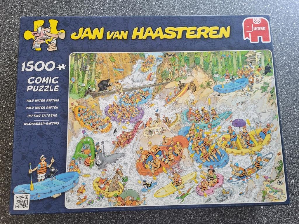 Jan van Haasteren Wild Water Raften, Ophalen of Verzenden, 500 t/m 1500 stukjes, Zo goed als nieuw, Legpuzzel