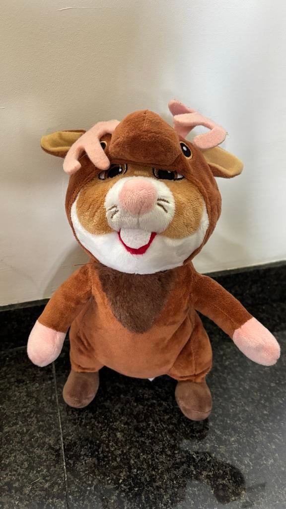 Albert Heijn Hamster in Eland Pak - Knuffel, Gebruikt, Albert Heijn, Hamster, Ophalen of Verzenden