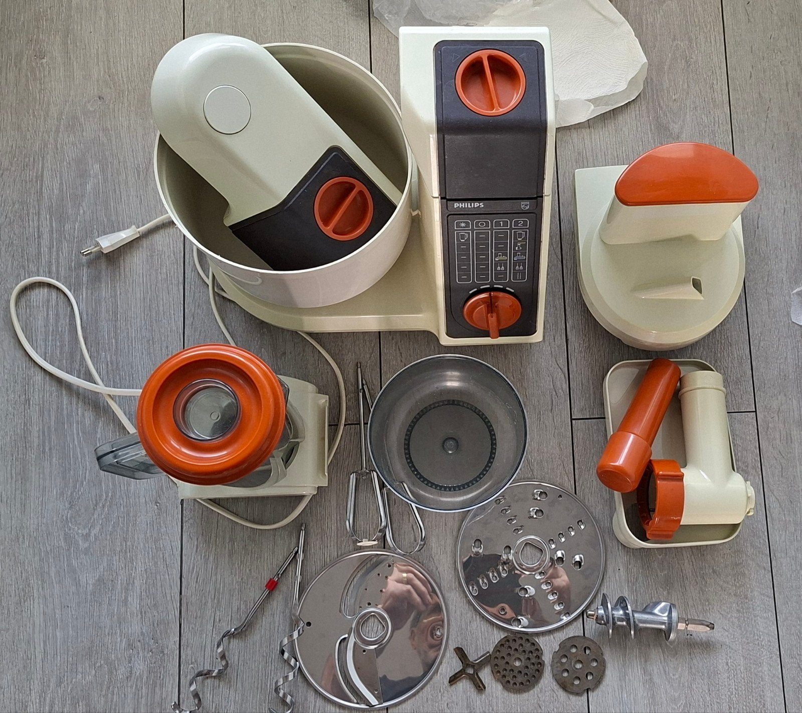 Philips HR 2970/C Keukenmachine met diverse accessoires, Ophalen of Verzenden, Gebruikt