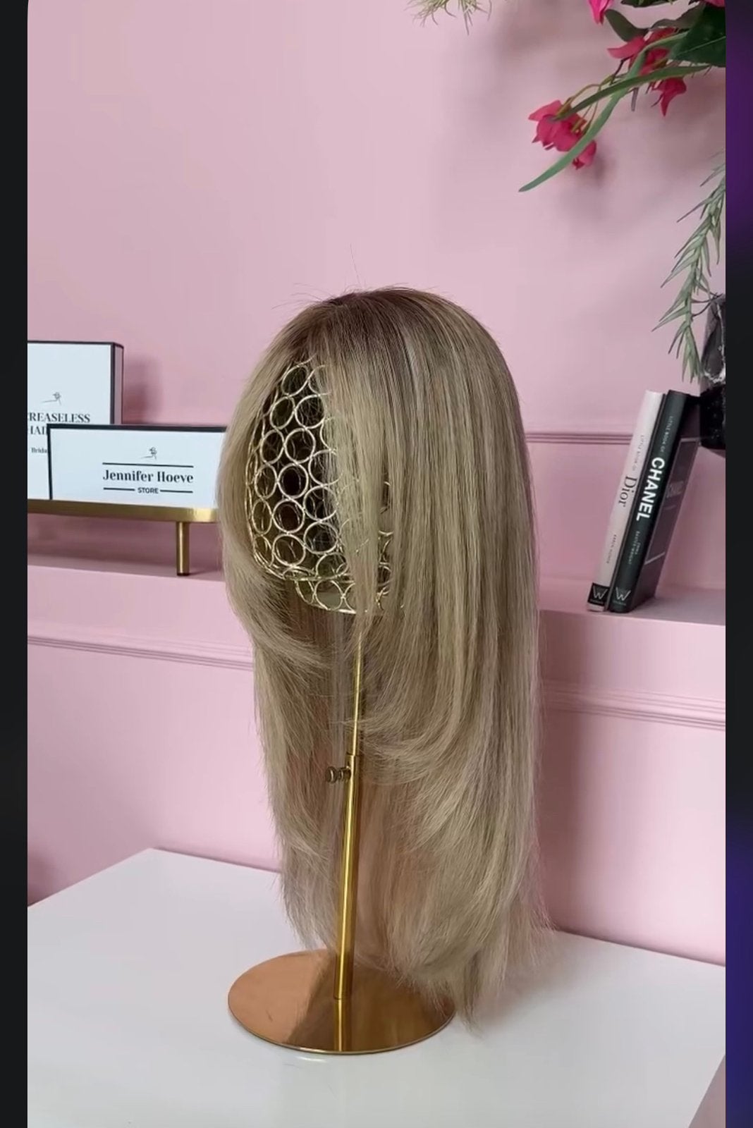 Full lacewig haarwerk/pruik (echt haar) blond, Sieraden, Tassen en Uiterlijk, Ophalen, Nieuw, Pruik of Haarverlenging