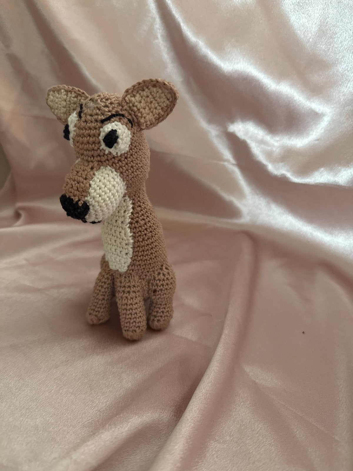 Gehaakt hertje - Handgemaakt knuffeltje, Overige merken, Overige typen, Zo goed als nieuw, Klein (minder dan 20 cm)