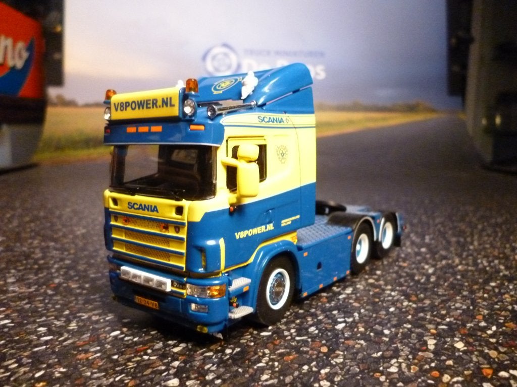 Tekno Scania R4 V8 Power met certificaat, Ophalen of Verzenden, Nieuw, Bus of Vrachtwagen, Tekno