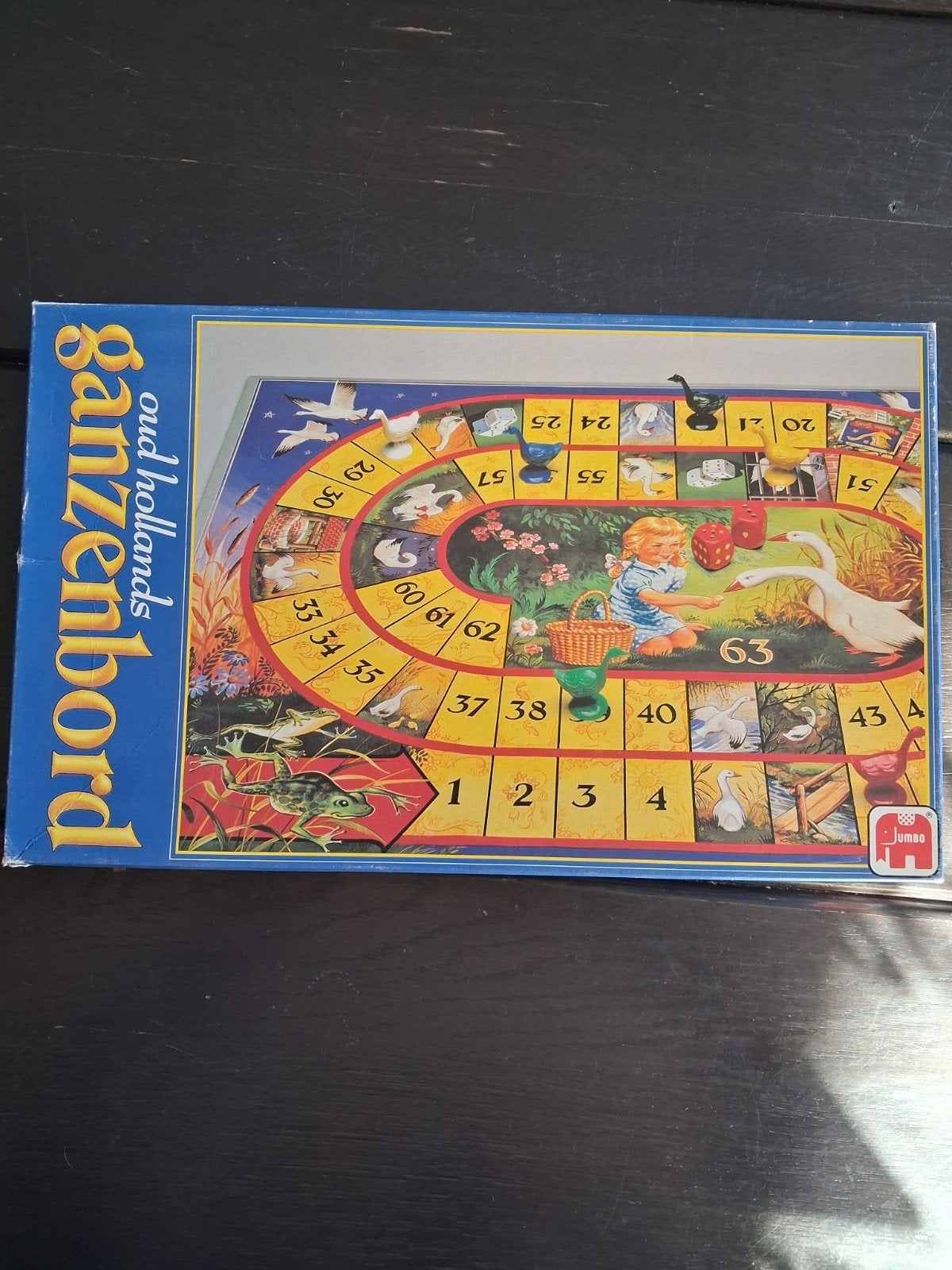 Oud Hollands Ganzenbord - Jumbo, Drie of vier spelers, Ophalen of Verzenden, Gebruikt, Jumbo
