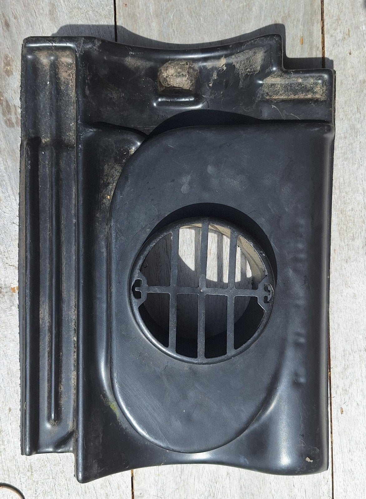 Ontluchtingspan - sneldek - 110 mm. - Ubbink 
- Ubbink - zwa, Kunststof, Zwart, Ophalen of Verzenden, Zo goed als nieuw