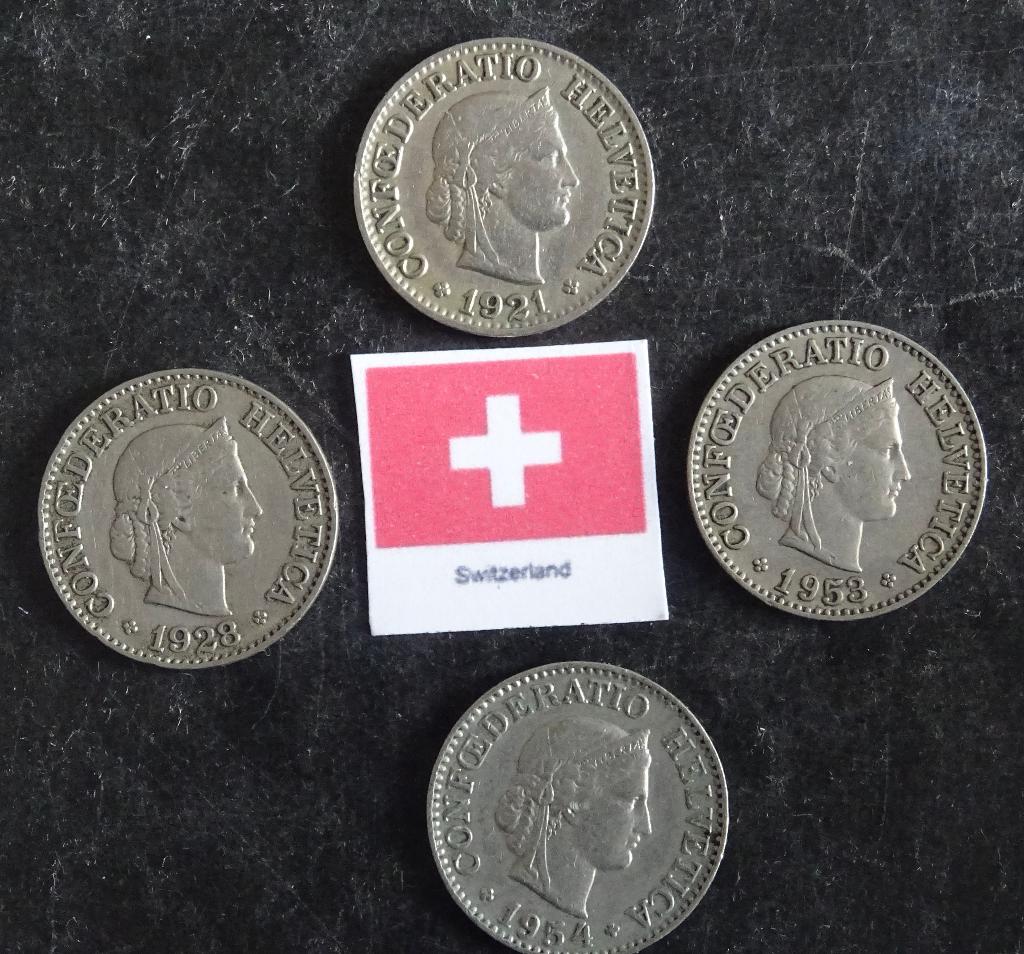 Munten Switzerland, Verzenden, Overige landen
