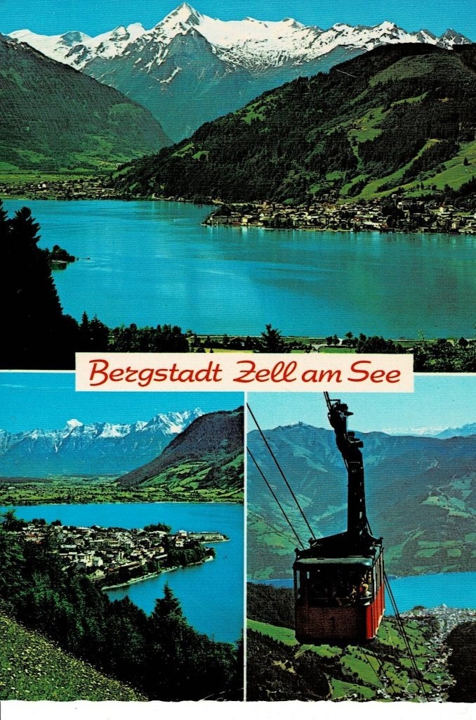 Ansichtkaart Bergstadt Zell am See, Oostenrijk, Verzenden, 1960 tot 1980, Gelopen, Oostenrijk
