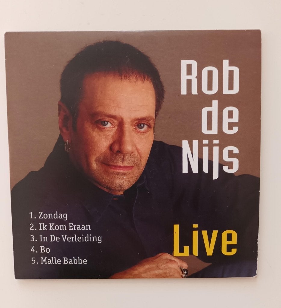 CD Single Rob de Nijs Live, Cd's en Dvd's, Ophalen of Verzenden, Zo goed als nieuw, Pop