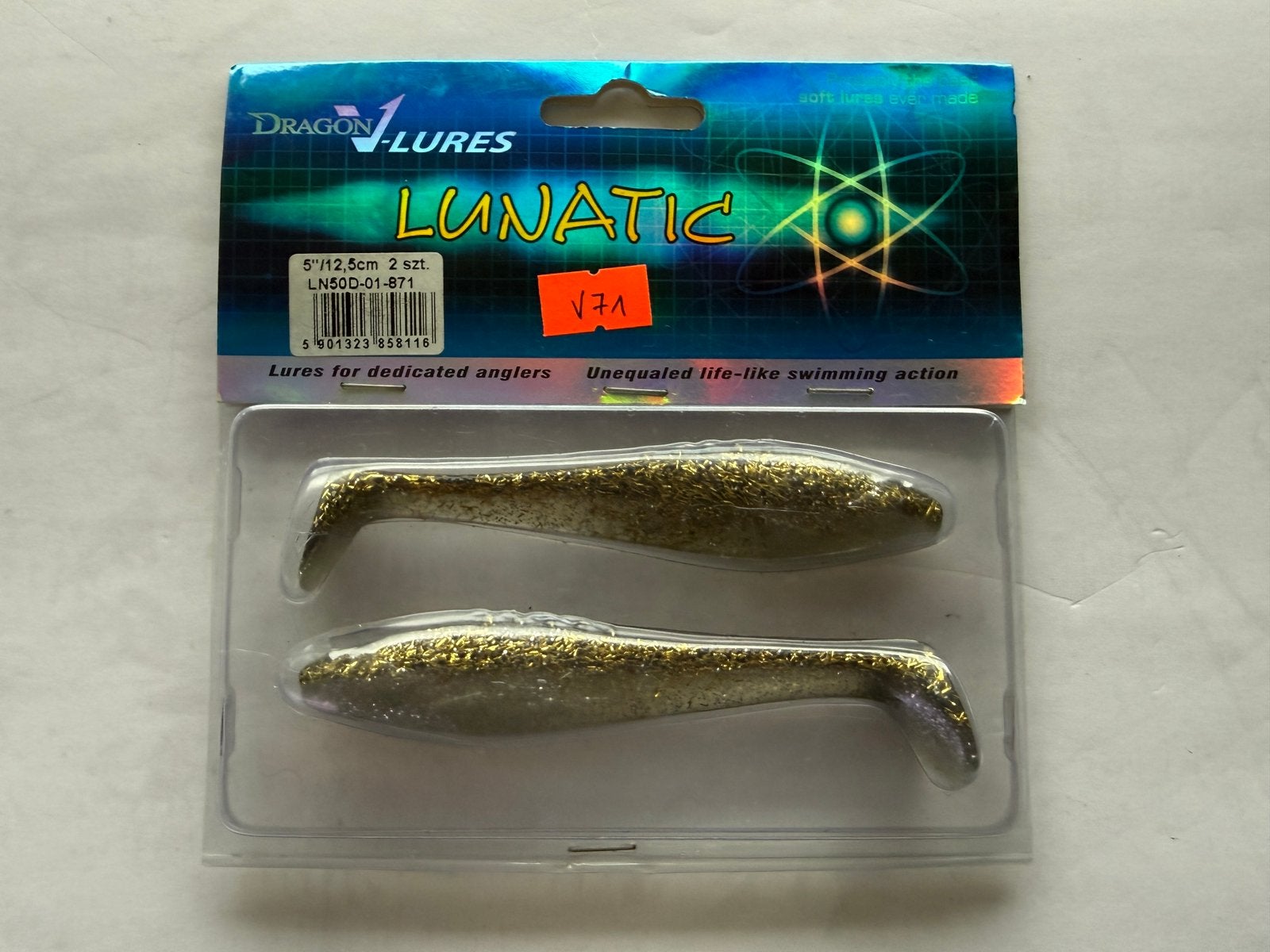 Dragon V-Lures Lunatic 12,5cm 2 stuks nieuw V71, Watersport en Boten, Ophalen of Verzenden, Nieuw, Overige typen