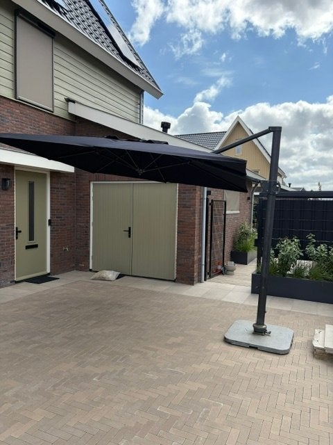 Garden Impressions Hawaii zweefparasol - 300 x 300 cm, Tuin en Terras, Parasols, Ophalen, Verstelbaar, Gebruikt, Zweefparasol